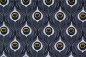 Preview: Jersey Pfauenauge blau