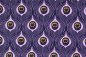 Preview: Jersey Pfauenauge lila