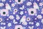 Preview: Jersey Rotkehlchen Jeans blau