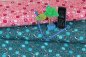 Preview: Jersey pink petrol digitale Welt