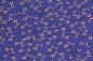 Preview: Jersey kleine Blumen auf blau