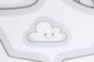 Preview: Jersey Wolke, Mond und Sterne weiß Kissen