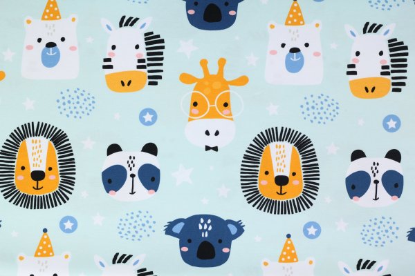 Eigenproduktion Biojersey "Wildlife blau