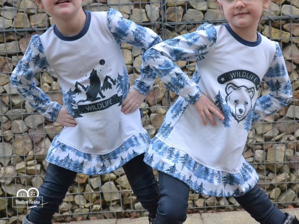 Preview: Eigenproduktion Bio Sommersweat Wildlife Bär