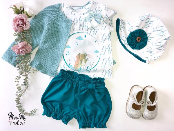 Preview: Eigenproduktion Bio Jersey Frühlingserwachen Hase