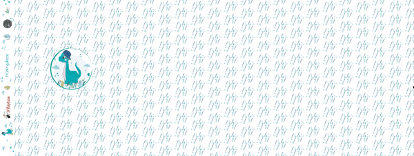 Preview: Eigenproduktion Bio Jersey Frühlingsliebe Dino