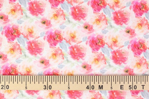 Preview: Musselin Baumwolle Blumen