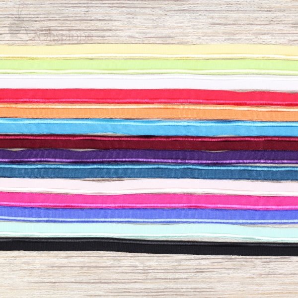 Preview: Paspel elastisch 10mm bordeaux