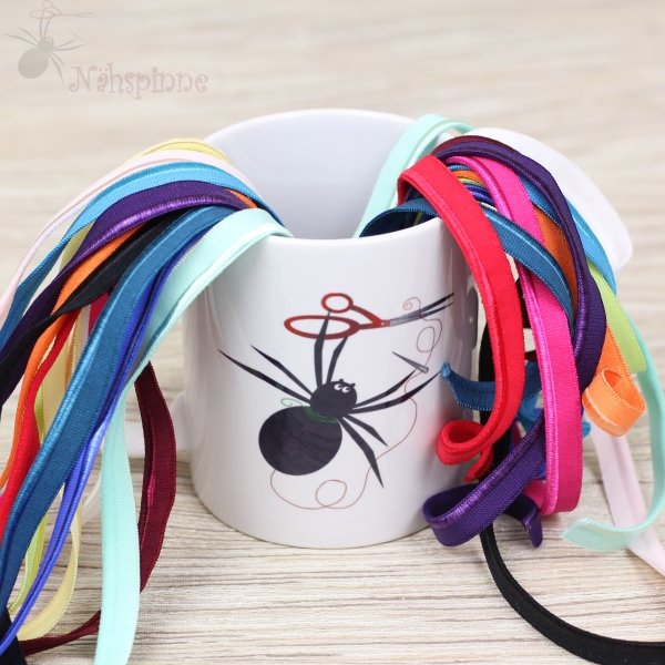 Preview: Paspel elastisch 10mm bordeaux