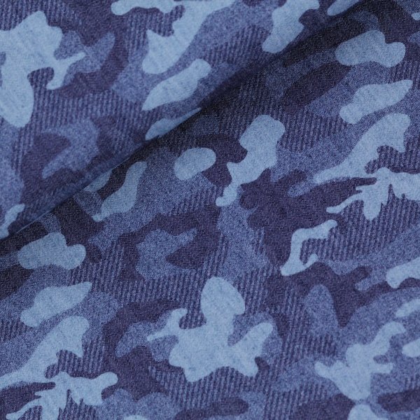 Baumwolle Camouflage blau