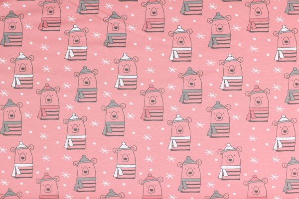 Jersey Eisbären mit Mütze rosa