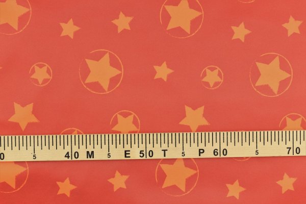 Preview: Neon Softshell mit Sternen Orange