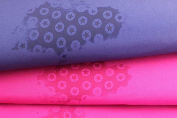 Preview: Zaubersoftshell pink mit Sternen