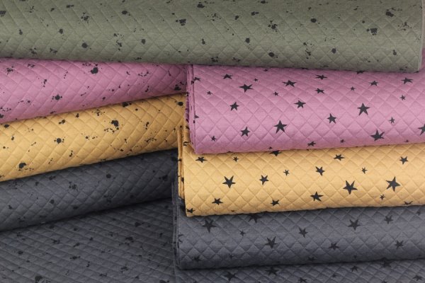 Preview: Steppstoff Stepper Flecken aubergine