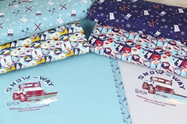 Preview: French Terry Winter Ski weich angeraut