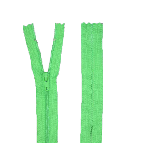 Reißverschluss grün Nylon 40cm nicht teilbar