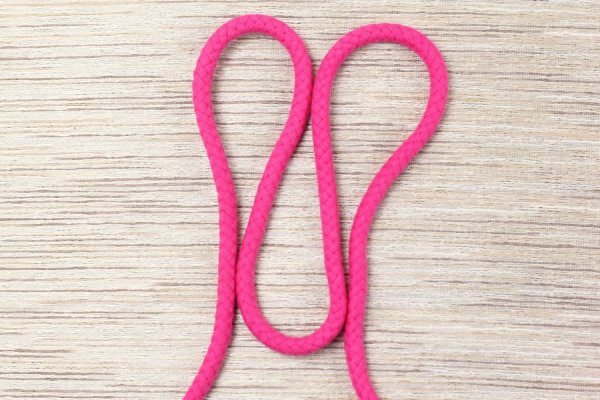 Preview: Doppelgewebe Baumwollkordel 8 mm pink