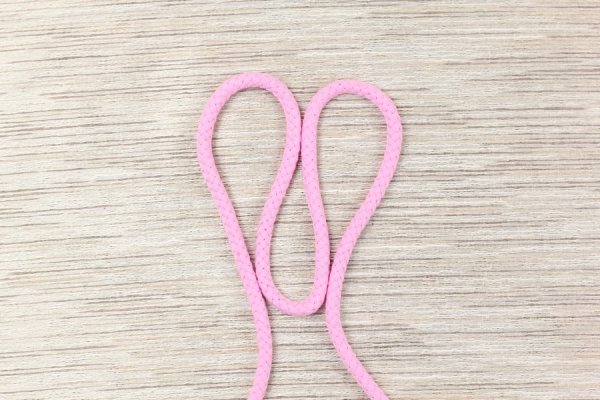 Preview: Doppelgewebe Baumwollkordel 8 mm hell rosa