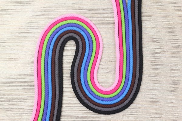 Preview: Doppelgewebe Baumwollkordel 8 mm pink