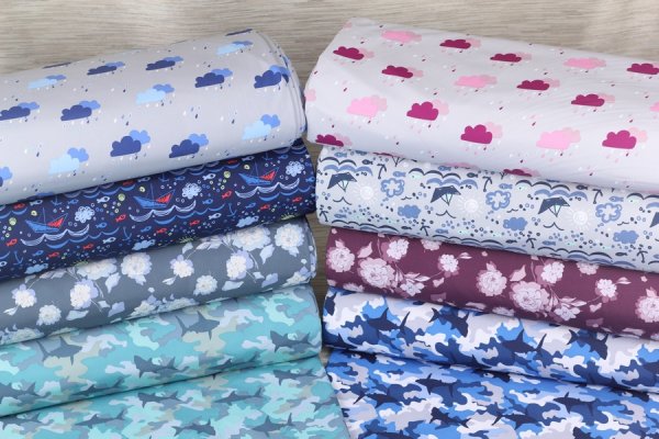 Preview: Softshell Blumen bordeaux