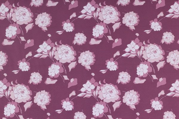 Preview: Softshell Blumen bordeaux