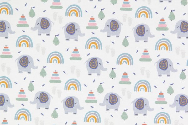 Preview: Jersey Elefanten mit Regenbogen