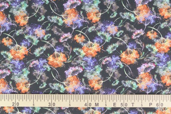 Preview: Jersey Pusteblumen orange Fräulein von Julie