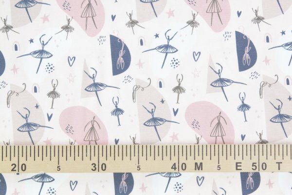 Preview: Jersey Regenbogen mit Sternen