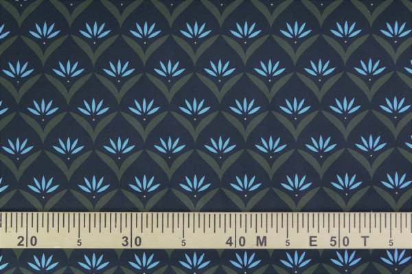 Preview: Jersey blaue Blütenblätter