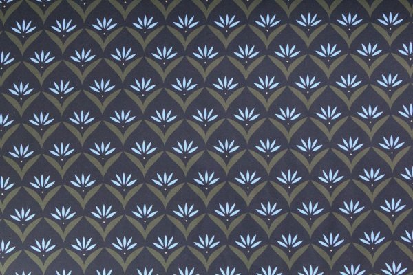 Preview: Jersey blaue Blütenblätter