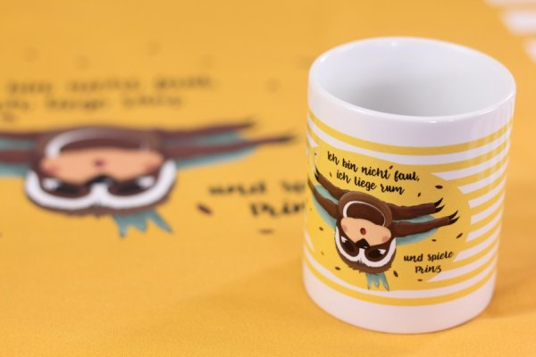 Preview: Tasse Gelb Faultier Prinz