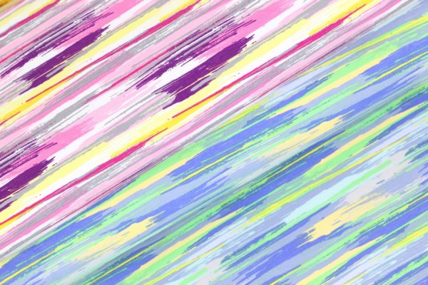 Preview: Sommersweat Strichzeichnungen blau