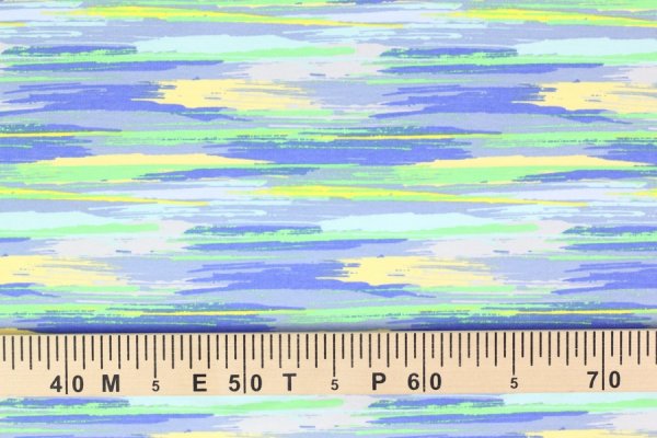 Preview: Sommersweat Strichzeichnungen blau