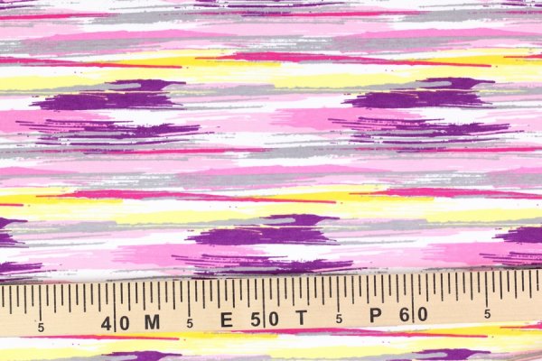 Preview: Sommersweat Strichzeichnungen pink