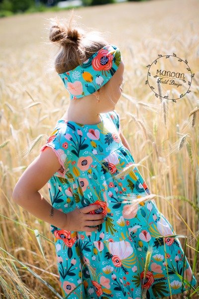 Eigenproduktion Biojersey "Colorful Flowers"