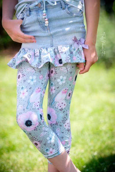Jersey Rotkehlchen Jeans blau