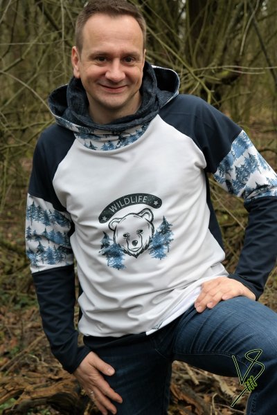 Eigenproduktion Bio Sommersweat Wildlife Bär