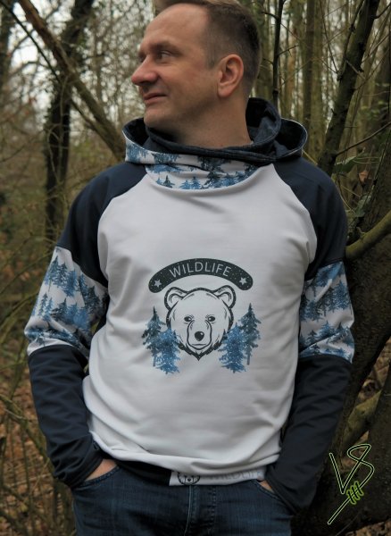 Eigenproduktion Bio Sommersweat Wildlife Bär