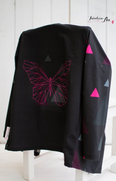 Eigenproduktion Bio Jersey Geometric Animals pink Kombistoff