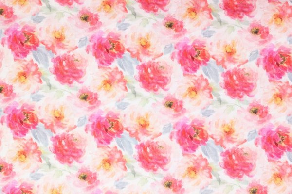 Musselin Baumwolle Blumen
