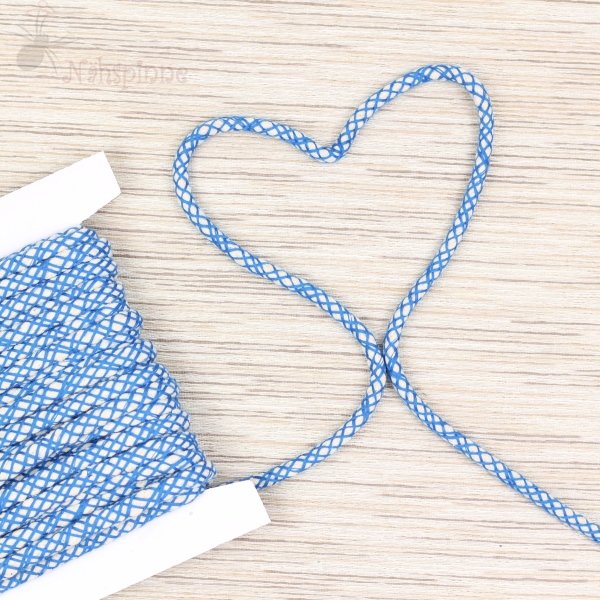 Baumwollkordel Strumpfhose blau