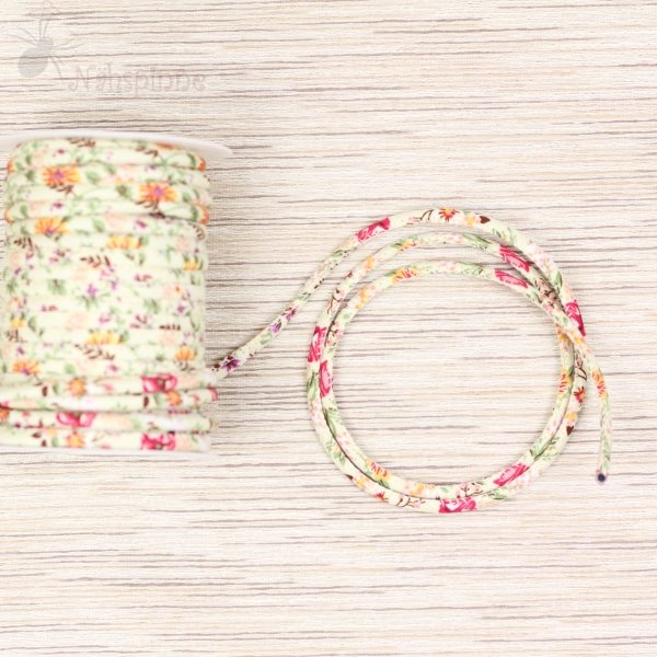 Luxus Baumwollkordel creme-lila