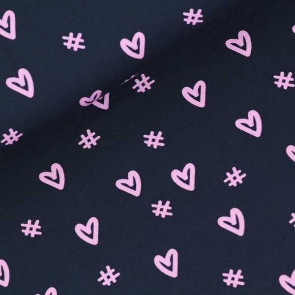 Jersey Herz Hashtag von Fräulein von Julie