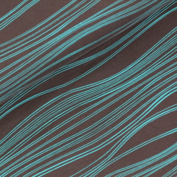 Jersey Wellen mint braun