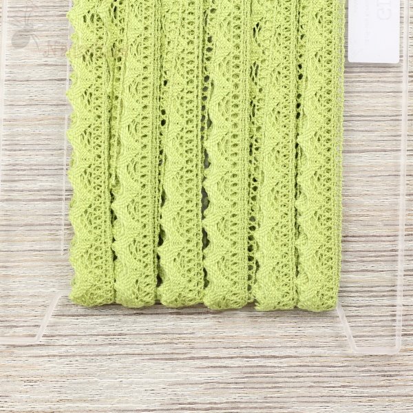 Klöppelspitze Limette grün