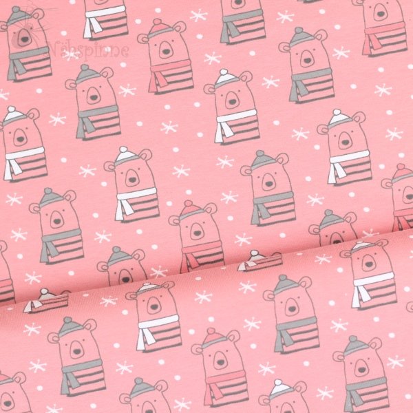 Jersey Eisbären mit Mütze rosa