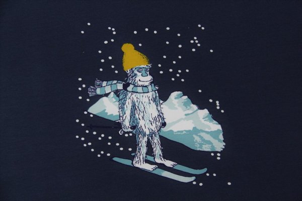 French Terry Panel Winter Affe weich angeraut