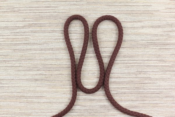 Doppelgewebe Baumwollkordel 8 mm braun