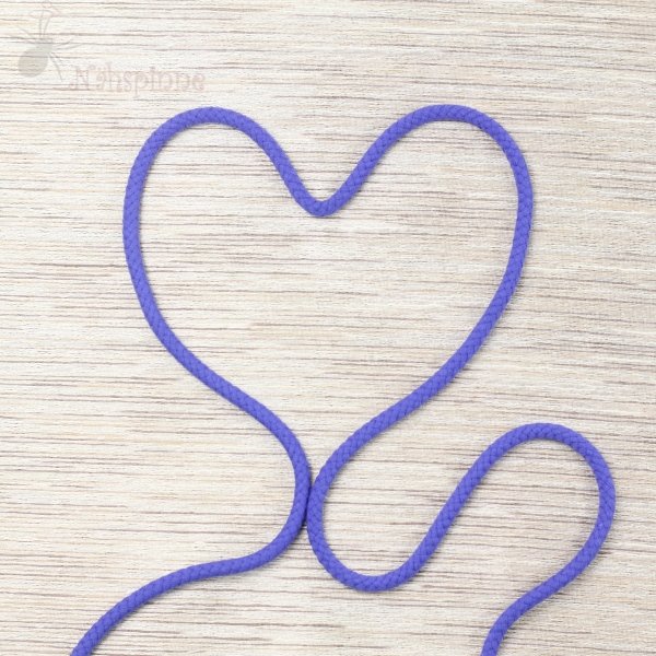 Doppelgewebe Baumwollkordel 8 mm dunkelblau