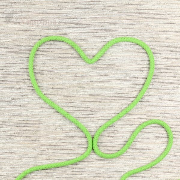 Doppelgewebe Baumwollkordel 8 mm grün